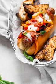 Place a wide skillet over high heat and add 2 tablespoons olive oil. Grilled Italian Sausage And Peppers