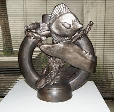 Fsumofa Art Of The Educator Fsu Museum Of Fine Arts Jeff Byers Sea Donut Too Clay Taylor County High Sc Museum Of Fine Arts Art Lion Sculpture