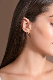 Handcrafted 925 Sterling Silver Amethyst Earrings: Minimalist Gemstone  Jewelry