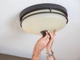 Some ceiling light fixture covers use a set of three screws to hold them in place, while others are held in place with clips. How To Install A Ceiling Fan Hgtv