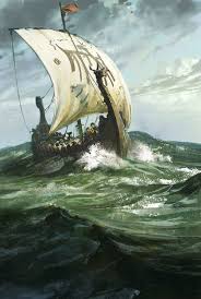 Imaginaire Ii Magic Realism Viking Ship Longship Ship Paintings