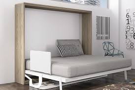 Un lit + 2 comodes + 1 argenterie surmontée d'un miroir et un placard à 2. Armoire Lit Escamotable Horizontale Avec Bureau Integre Couchage 1 Ou 2 Personnes Krono Lit Escamotable Armoire Lit Escamotable Maison Minimaliste