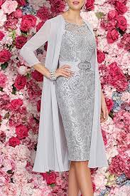 In order to have this dress, you need to prepare around $150. Mother Of The Bride Dresses Tea Length Two Pieces With Jacket Cute Dresses