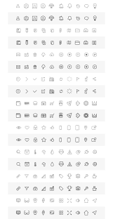 Build Your Wireframe With Simple Lines Icons Psd File With 90 Vector Icons On 32x32px In Two Versions 50 Icons On 16x16px Wireframe Icon Free Icons