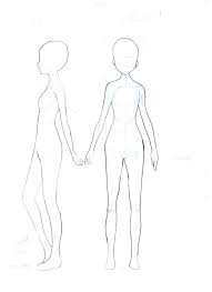 And thanks for your questions ^^. Anime Outline Female Body Template Body Sketches Anime Poses Female