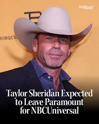Taylor Sheridan is getting ready to hang up his spurs at Paramount, THR has  confirmed. The prolific #Yellowstone creator has inked a film deal that  will kick in next year, with a