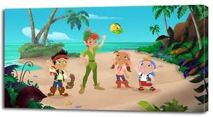 Jake And The Neverland Pirates Disney Canvas Print Home Wall Decor Art Peter Pan Jake E Os Piratas Maju
