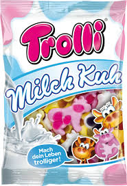 Trolli Milch Kuh Milk Cow Creamy Fruit Gums 200g Fruit Gums Snack Trap Gummy Candy
