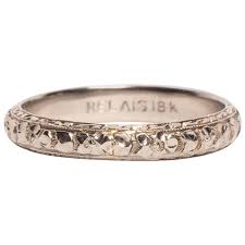 Check spelling or type a new query. Art Deco Belais Bros 18 Karat Gold Deep Relief Floral Design Band Circa 1920s For Sale At 1stdibs