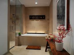 A curved shower curtain will add space to your shower area for a more luxurious experience. 15 Interessante Extravagante Trends 2014 Furs Badezimmer Spa Inspired Bathroom Spa Bathroom Design Spa Inspiration