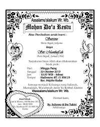 Contoh surat undangan syukuran rumah barufull description. Samir Nikah