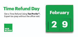 Celebrate Time Refund Day With Tax Pro Go H R Block Newsroom