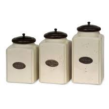 Browse a wide selection of kitchen canister sets and storage jars, including glass jars, tea/coffee/sugar canisters, candy jars and cookie jars. Ivory Canisters Set Of 3 Walmart Canada