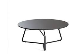 Phi villa 37 inch outdoor dining table metal steel slat patio with 1.57 umbr. 10 Easy Pieces Round Outdoor Coffee Tables Gardenista