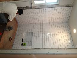 It just slides straight off the float if you don't get it on the wall quick enough. Which Color Grout Natural Gray White Or Charcoal