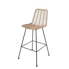 Chaise Haute De Jardin Professionnelle En Resine Et Metal Noir Maisons Du Monde En 2020 Chaise Haute Chaise Bar En Bois