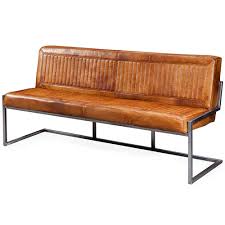 Sofa landschaft/ couch echt leder. Sitzbank Bishop Aus Buffelleder I Cognac L 165 Cm Livior Mobel Im Industrie Design