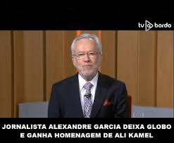Análises, comentários, entrevistas sobre política, economia e os bastidores da. Alexandre Garcia Deixa Globo E Ganha Homenagem De Ali Kamel