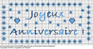 Joyeux Anniversaire Point De Croix Libre Joyeuse Anniversaire Broderie Point De Croix