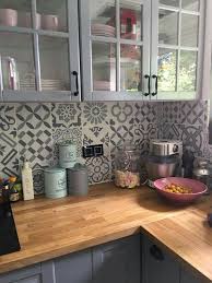 Worktop Wall Units Mainly Posted This For The Backsplash But I Love The Counter With The Colors Cuisines Deco Cuisines Maison Idee Deco Cuisine