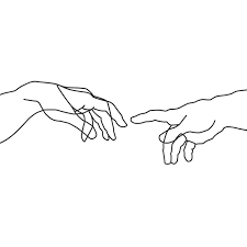 Creation Of Adam Minimal Drawing King Size Pillow Sham By Fpenderlico King Set Of 2 Minimal Drawings Line Art Drawings Diy Canvas Art