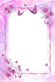 Background Border Design Black And White Butterfly Beautiful Pink Transparent Frame With Butterflies Printable Stationery Free Printable Stationery Borders And Frames