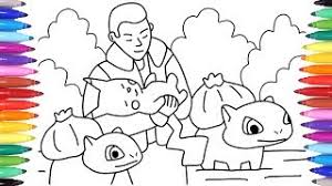 Each drawing is high quality! Detective Pikachu And Bulbasaurs Pikachu Sleeps In Tim S Arms Detective Pikachu Coloring Pages Youtube