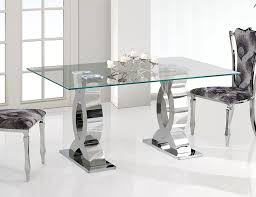 Shop wayfair for all the best stainless steel kitchen & dining tables. Th370 Stainless Steel Tempered Glass Kitchen Table And Chair Sets Buy Fiber Glass Table And Chair Stainless Steel Dining Table Modern Style Dining Table Product On Alibaba Com