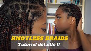 Vous pouvez attacher votre demi queue de cheval avec une barrette ou. Comment Faire Des Tresses Avec Rajouts Knotless Box Braids Tutoriel Detaille Sur Cheveux Crepus Youtube