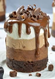 Mini Triple Chocolate Mousse Cakes Recipe Desserts Chocolate Desserts Mousse Recipes