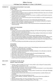 publisher resume samples velvet jobs