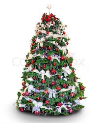 The magic tree on christmas morning. Beautiful Christmas Tree Isolated On Stock Image Colourbox