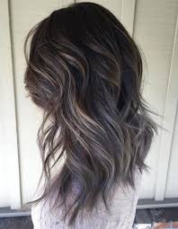 Brown Gray Hair Color Ideas For Layered Hairstyles 2018 Hair Styles Grey Hair Color Dark Hair With Highlights