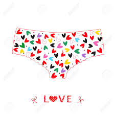 Lace and leather take over fleur du mal's valentine's day lingerie collection: Hanging Underwear Panties With Hearts Love Valentine Day Card Royalty Free Cliparts Vectors And Stock Illustration Image 50327212