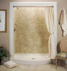 Shower W Curtain Shower Stall Bathroom Design Small Basement Bathroom