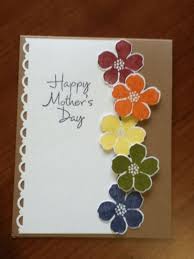 Lovely Handmade Homemade Birthday Card Ideas For Mom From Daughter Rainbow Flowers Diy Mothers Day Card Ideas For Children Easy Birthday Cards To Make For Mom Card Craft Card Making Birthday Simple Birthday Cards
