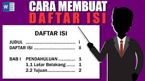 Cara Membuat Daftar Isi Titik Titik Otomatis Di Ms Word Youtube