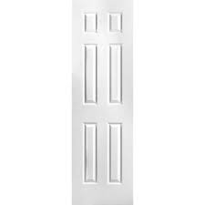 If you're going for a rustic or farmhouse look then barn doors are an excellent option to compliment your style. Masonite 24 In X 78 In Textured 6 Panel Hollow Core Primed Composite Interior Door Slab 438776 The Home Depot