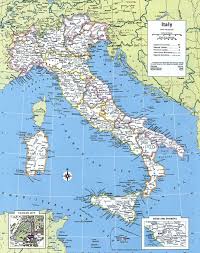 Италия поделена на двадцать областей: Italiya Administrativnaya Karta Oblasti Provincii Goroda Podrobnaya