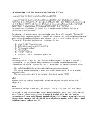 Berikut ini adalah visi, misi dan tujuan sekolah menengah atas (sma) negeri 30 jakarta. Intergriti Pdrm