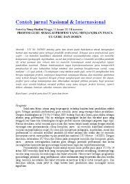 Hal ini mempunyai pengaruh yang cukup besar terhadap beberapa aspek kehidupan seperti biro perjalanan, perbankan, pemerintahan, pendidikan dan perusahaan. Doc Contoh Jurnal Nasional Internasional Arif Tama Academia Edu