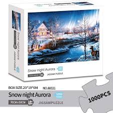 Ingooood is new in the puzzle making industry. 1000 Pcs Jigsaw Puzzle Game Artwork For Adults Teens Snow Night Aurora Jigsaw Puzzles 1000 Pieces For Adults Jigsaw Puzzles For Adults 1000 Piece Jigsaw Puzzles Walmart Canada