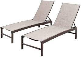 Free shipping on many items | browse your favorite brands | affordable prices. Amazon Com Crestlive Products Aluminum Adjustable Chaise Lounge Chair Outdoor Five Position Recliner Curved Design All Weather For Patio Beach Yard Pool 2pcs Beige Patio Lawn Garden