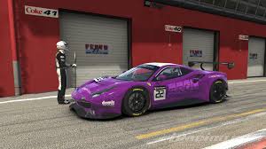 Ferrari should only be red. Ferrari 488 Gt3 Sroc Purple By Demis Tigchelaar Trading Paints