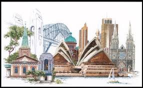 Shop cross stitch patterns, kits & more! Thea Gouverneur Cross Stitch Kit Sydney Australia 36 Evenweave 25 Atlascraft Ltd