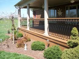 Find the perfect deck railing system to complete your design. Architectural Spindles And Trex Railing With Round Tuscany Columns Outdoor Decor Trex Railing Outdoor Structures