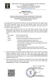 Kementerian hukum dan hak asasi manusia, disingkat kemenkumham, dahulu bernama. Seleksi Cpns Kemenkumham Cpnskumham Twitter