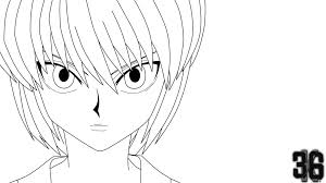 Kurapika Lineart By Kevinnz36 On Deviantart Anime Lineart Anime Drawings Sketches Anime Drawings