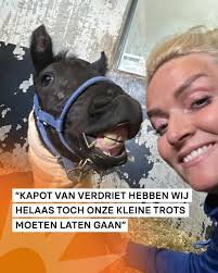 Samantha Steenwijk heeft groot verdriet omdat zij en haar vrouw Daisy hun  drie maanden oude veulentje hebben 'moeten laten gaan'. Het dier overleed  door een longontsteking. 'Onze harten zijn zo vreselijk gebroken