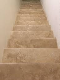 Travertin Escalier Marche En 3cm Bord Arrondi Escalier Travertin Escalier Carrelage